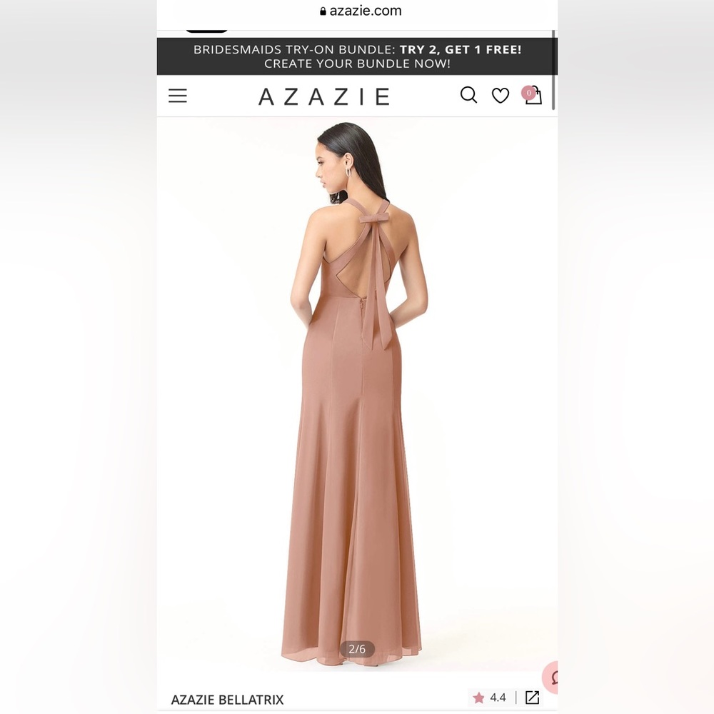 AZAZIE Bellatrix Size A0 Champagne Rose